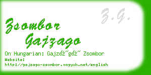 zsombor gajzago business card